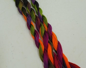 Hand dyed threads