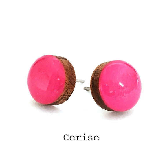 Cerise pink hotsell earrings