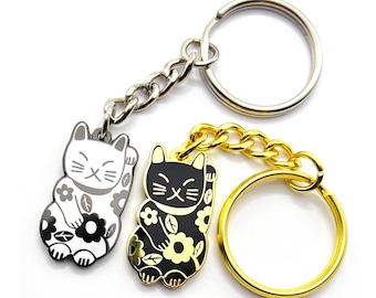 Portachiavi gatto · Portachiavi smaltato Maneki Neko · Portachiavi gatto portafortuna · Maneki Neko