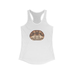 Rain Frog Tank Top, Racerback, Cute Frog Shirt, Wide Strap, Unisex, Grumpy Frog, Men&#39;s, Women&#39;s, Amphibian Shirts, Breviceps, Adorable Frog