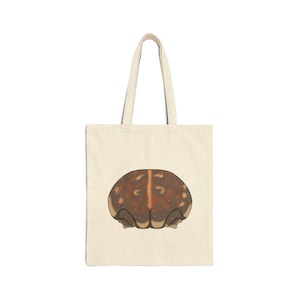 Rain Frog Buttcheeks tygväska, Rain Frog tygväska, Grumpy Frog, Söt grodaväska, Unisex, Grodrumpa, Bomullscanvas tygväska