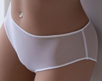 Classic Sheer White Brief Panties