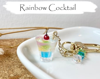 Boba Milk Tea Keychain Flat Base Type with 14k Gold Plated Findings, Anti-tarnish, Anti-Rust (Handmade by Donuthings)