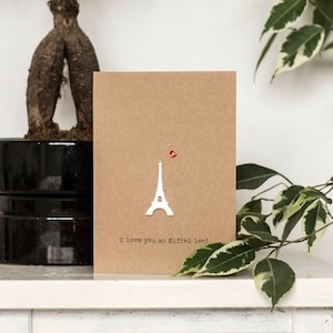 I Love You An Eiffel Lot / Cute Eiffel Tower / Luxury Card / Personalised
