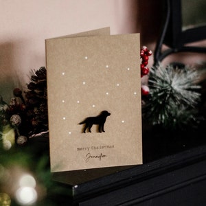 Frohe Weihnachten / Labrador / Luxus Karte / Personalisiert