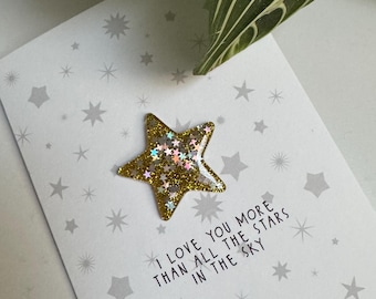 I Love You More Than All The Stars In the Sky / Luxury-kaart