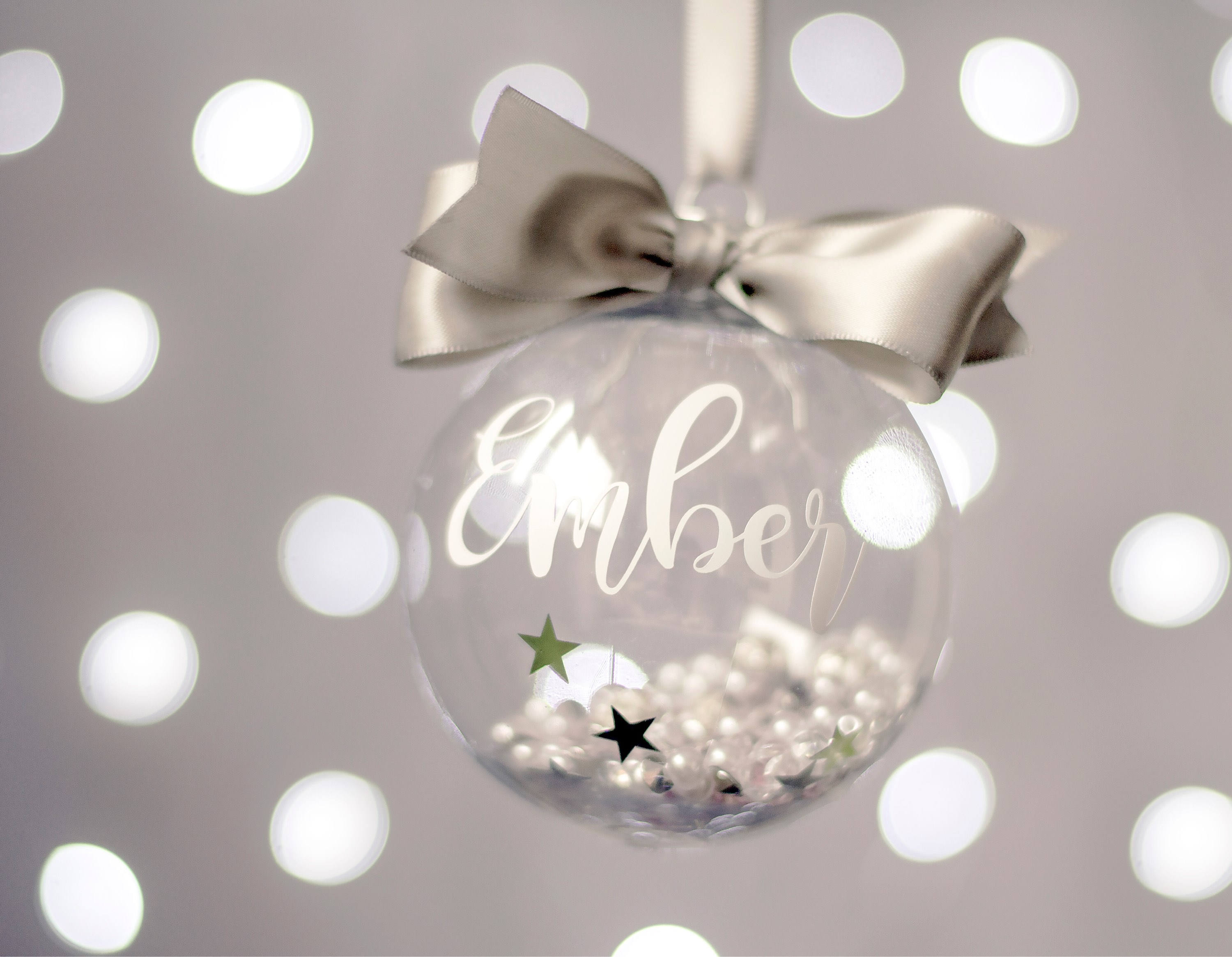Personalised Christmas Bauble for the Family Name and Year Etsy UK
