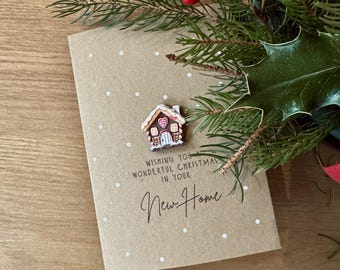 Wishing You a Wonderful Christmas in Your NEW HOME/ Luxury Card