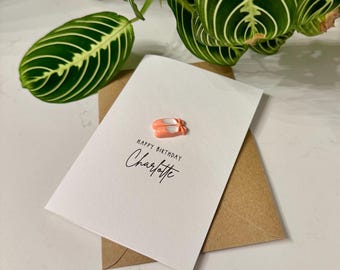 Kaart met gelukkige verjaardag / luxe balletpantoffels