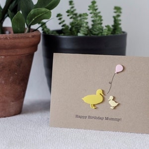 Feliz Aniversário Múmia / Cartão Luxo / Pato e Patinhos