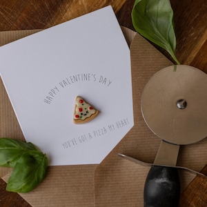 Tu as une pizza mon cœur / Carte de luxe pour la Saint-Valentin