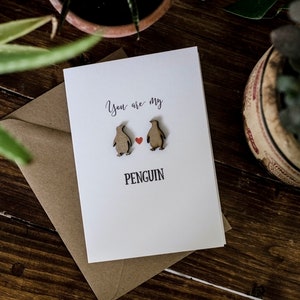 You Are My Penguin Luxury Card / Valentines / Anniversary / Love / Boyfriend / Girlfriend