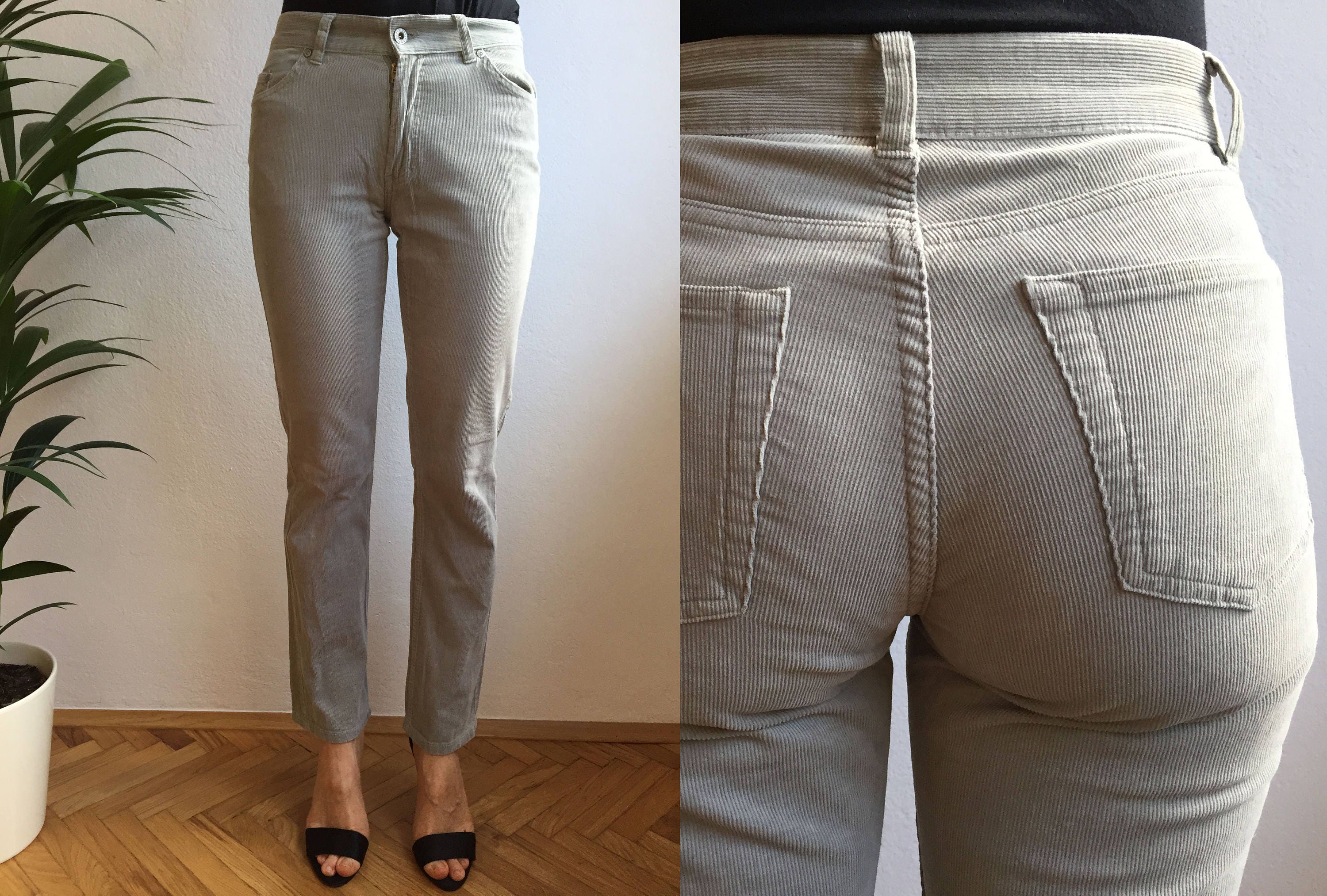 GAP Beige Green Tan Pastel Corduroy 