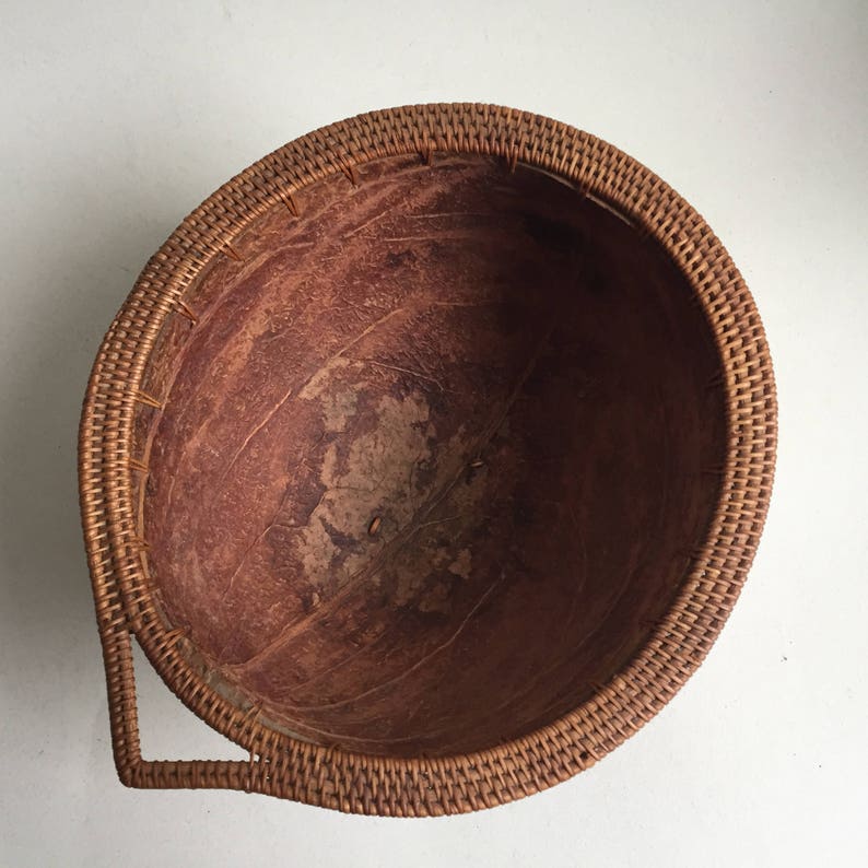 Carved Coconut Art Hand Made Native Bali Coco Resin Coconut Etsy