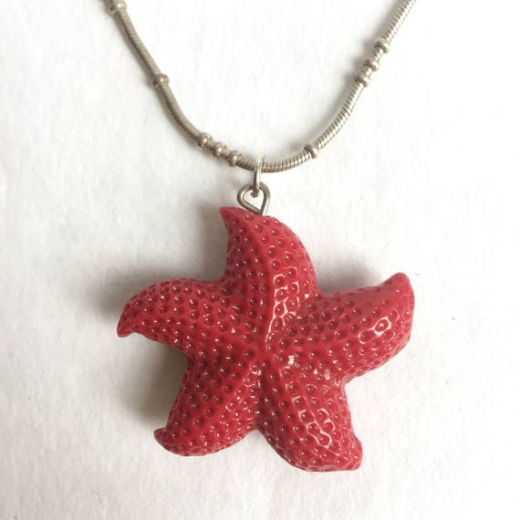 Buy 70s Retro Pop Art Red Sea Star Pendant Summer Cocktail Online in India  