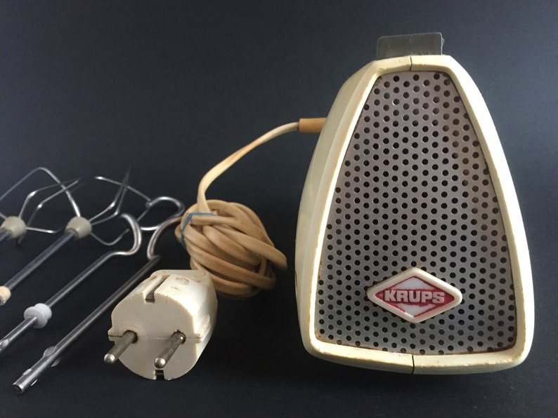 Retro KRUPS Hand Mixer, Westinghouse Electric Mixer, Retro Two Beater