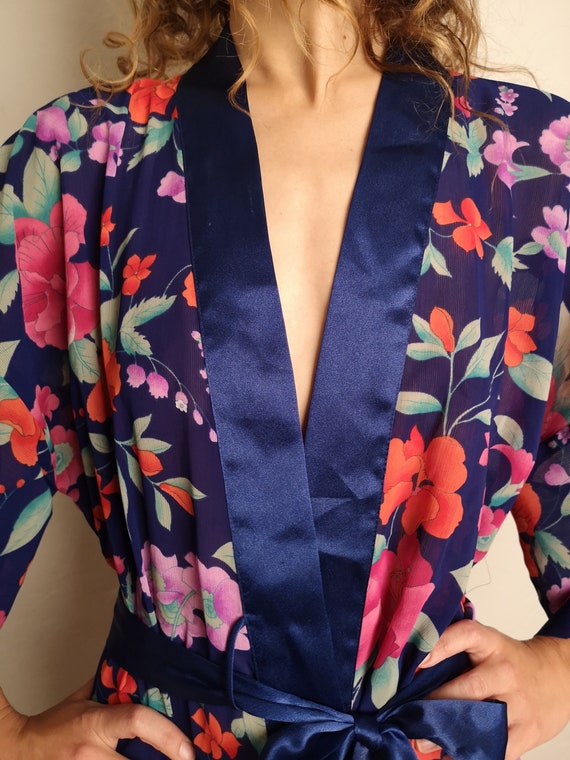 Victoria Secret Kimono in Flower Print Etsy Sweden