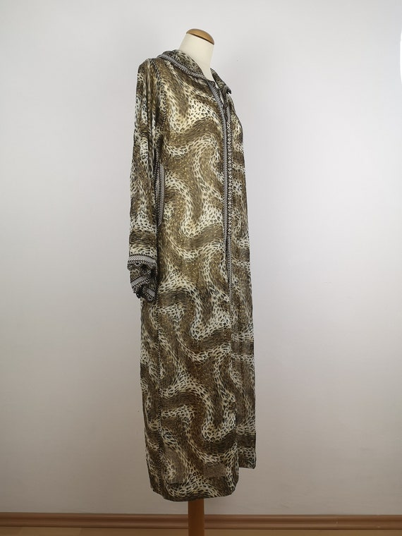 Outstanding Vintage Sheer Animal print Gold detai… - image 5