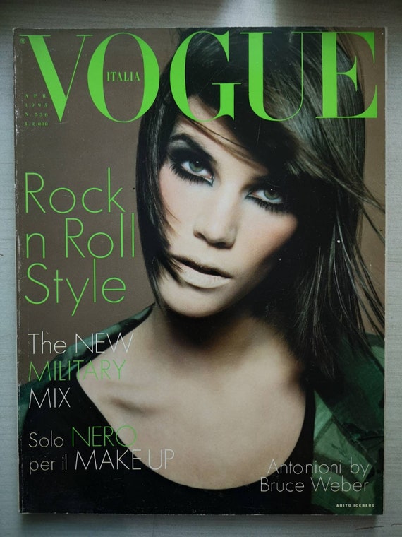 VOGUE Italia April 1995 Steven Meisel Bruce Weber Michel - Etsy Canada