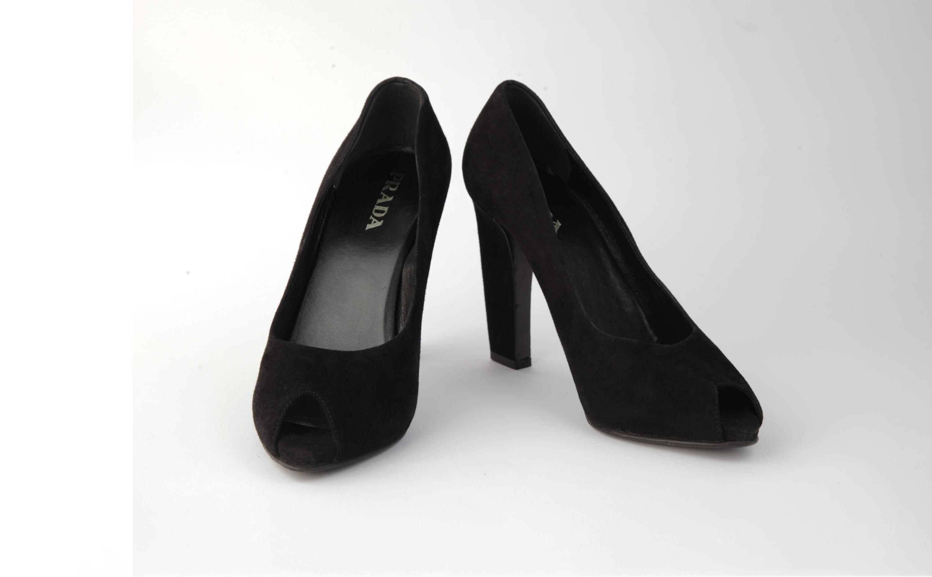 Escarpins ROBERT CLERGERIE Velours Gris Clair - Taille 37.5 FR / 6 US - Talons Kitten Heel, Bon état