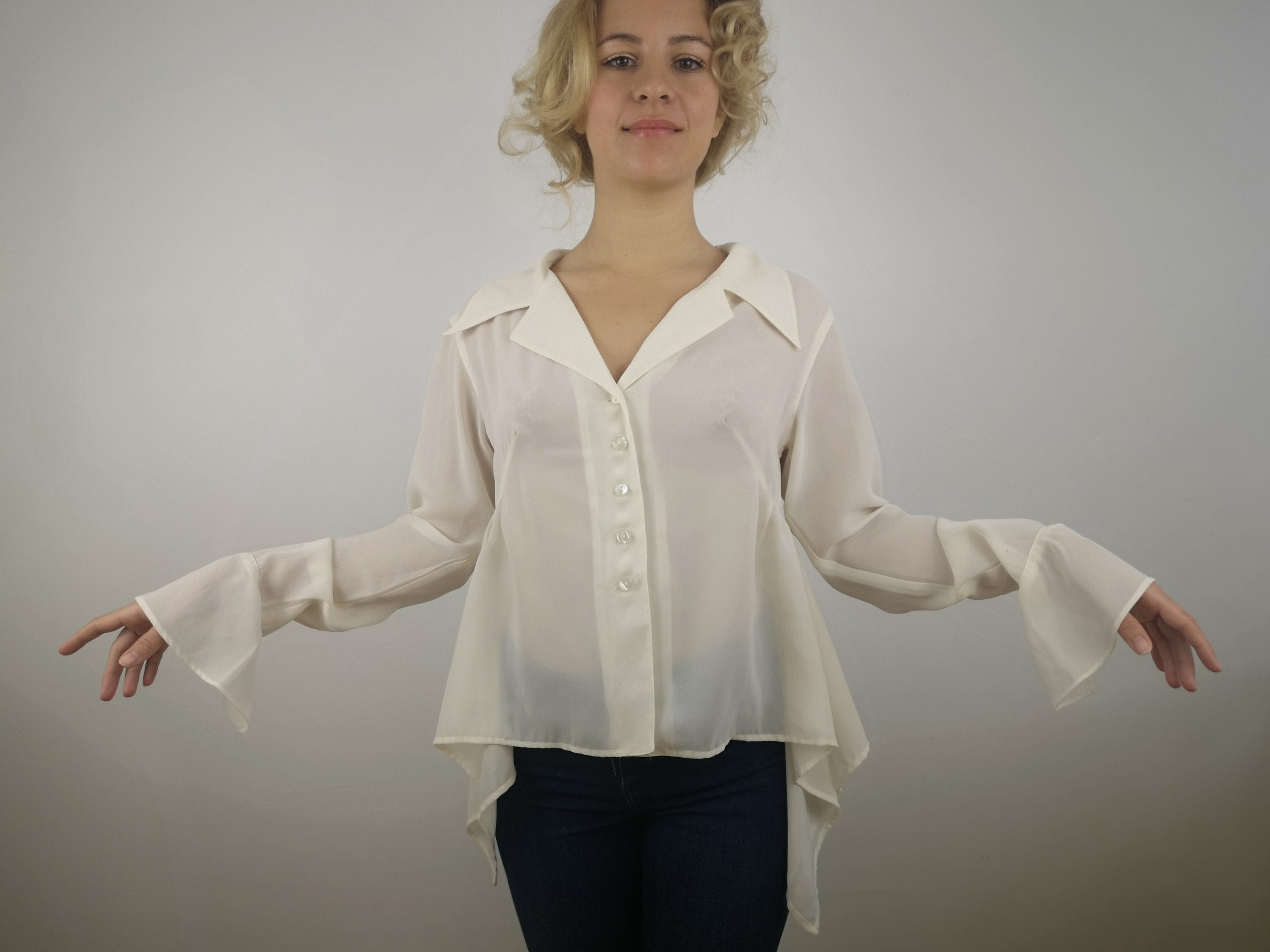 Sheer blouse canada Clearance