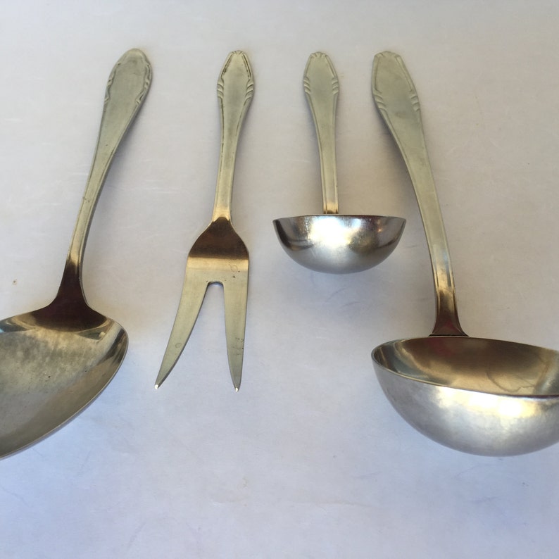 Rostfrei Copper Kitchen Utensils Ladles Spoon Fork | Etsy