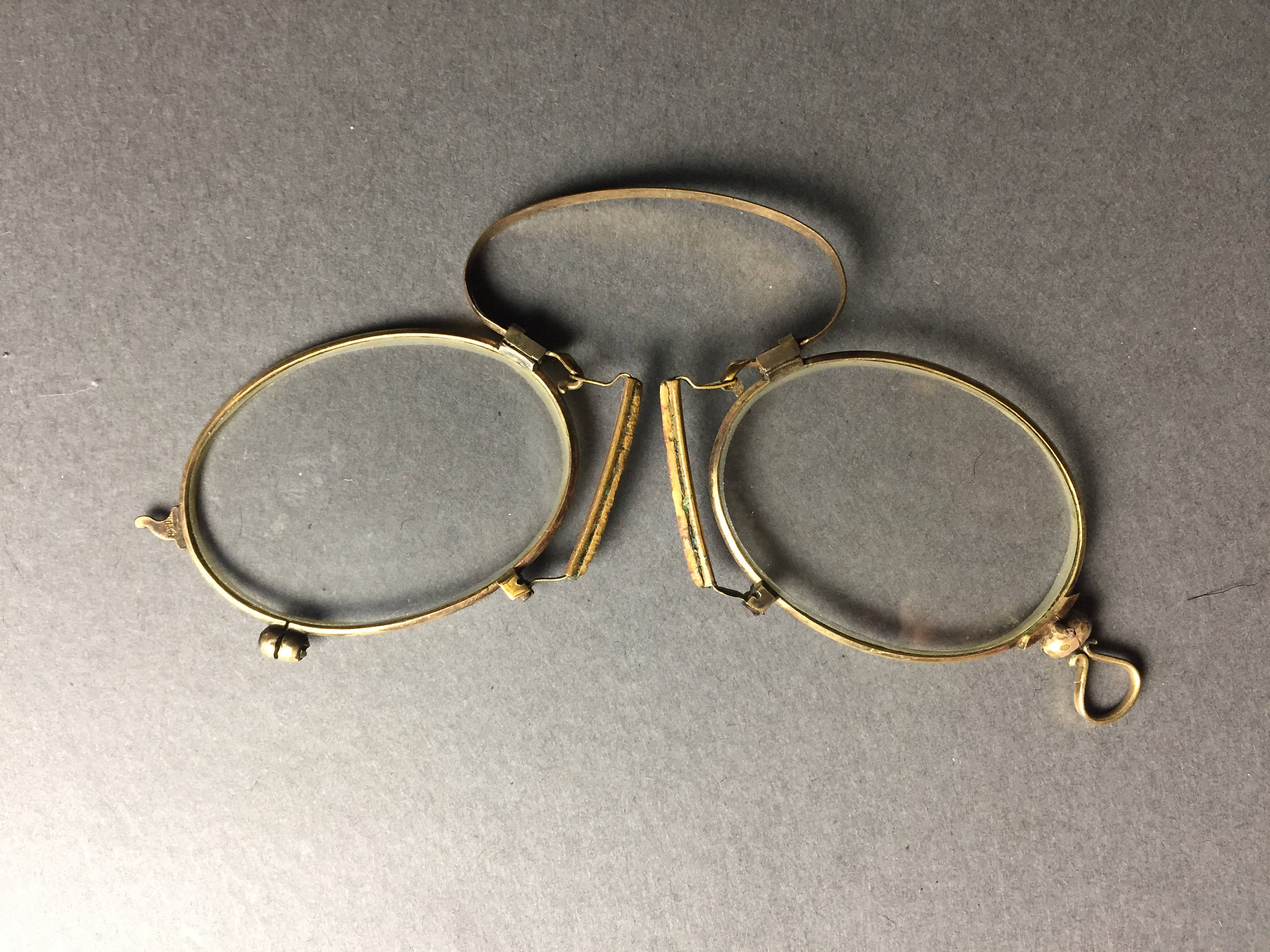 Antique Original Metal Wire Glasses or Spectacles 1800 Pince Nez