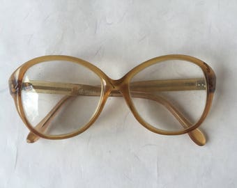 Woman Old round glasses, Brown plastic, Vintage  hipster reading glasses, spectacle frames, clear plastic frame, brown eyewear, eyeglasses