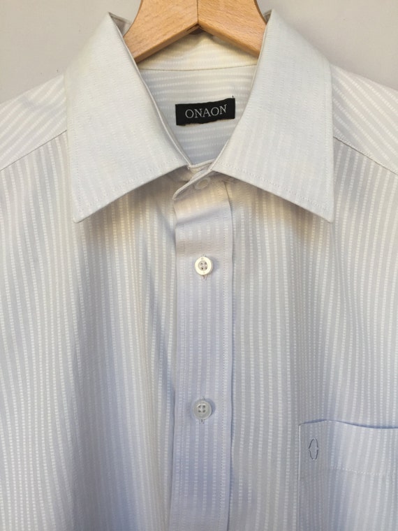 gray mans ONA ON made in slovenia cotton shirt Bu… - image 2