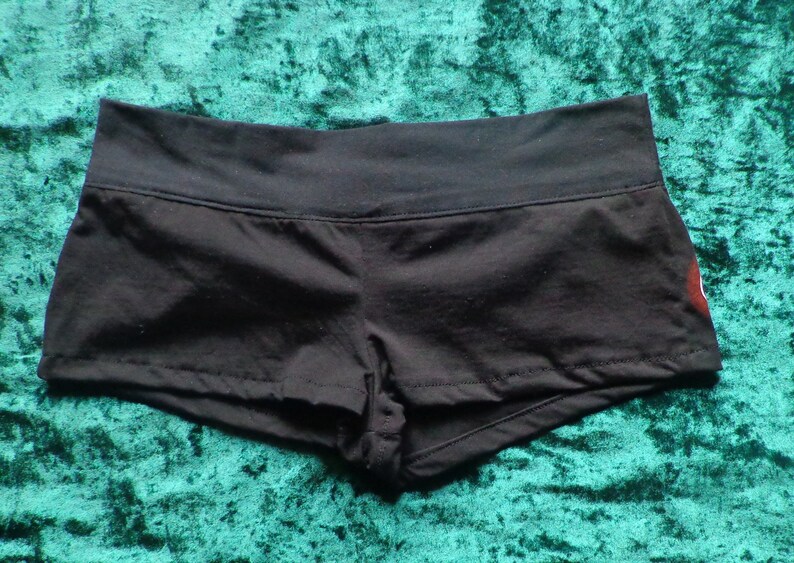 Hot pants short shorts black and white punk rock