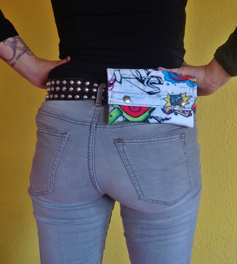 Tobacco bag Belt bag tobacco bag graffiti Colorful
