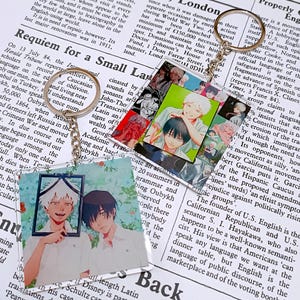 Hikaru & Yoshiki Keychain ( set of 2 ) | The Summer Hikaru Died Keyring | Unisex Couple | BL Manga [Good news : we will pay US tariffs]