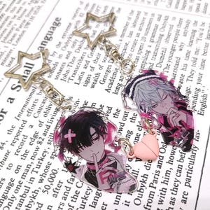 Alien Stage Keychain Keyring (2-in-1) | IVAN x TILL Magnetic Couple Acrylic Bag Charm