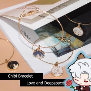 Love and Deepspace Chibi Bracelet & Necklace Set | Sylus | Xavier | Zayne | Rafayel | Lds loveandeepspace (ref : VJ719820)