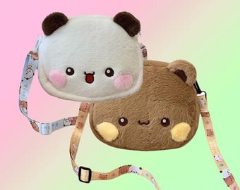 Bubu Dudu Crossbody Bag Soft Plush Fabric Bag