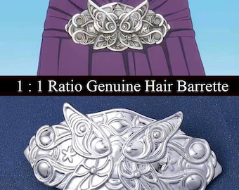 Horquilla inspirada en Frieren / Más allá del fin del viaje / Pasador de pelo de Fern Stark / Metal plateado brillante