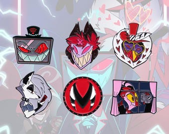 ハズビン ホテル - Vox & Valentino エナメル ピンバッジ - Etsy 日本