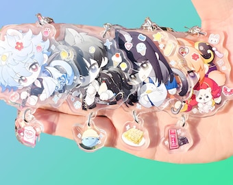 SET OF 2 : Gintama Acrylic Keyring , Bag Charm, Keychain, Key Chain