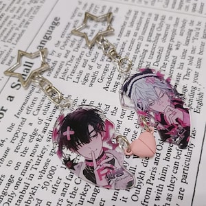 IVAN x TILL Magnetic Keyring (2-in-1) | Unisex Couple | Acrylic Magnet Bag Charm | Alien Stage Key Chain