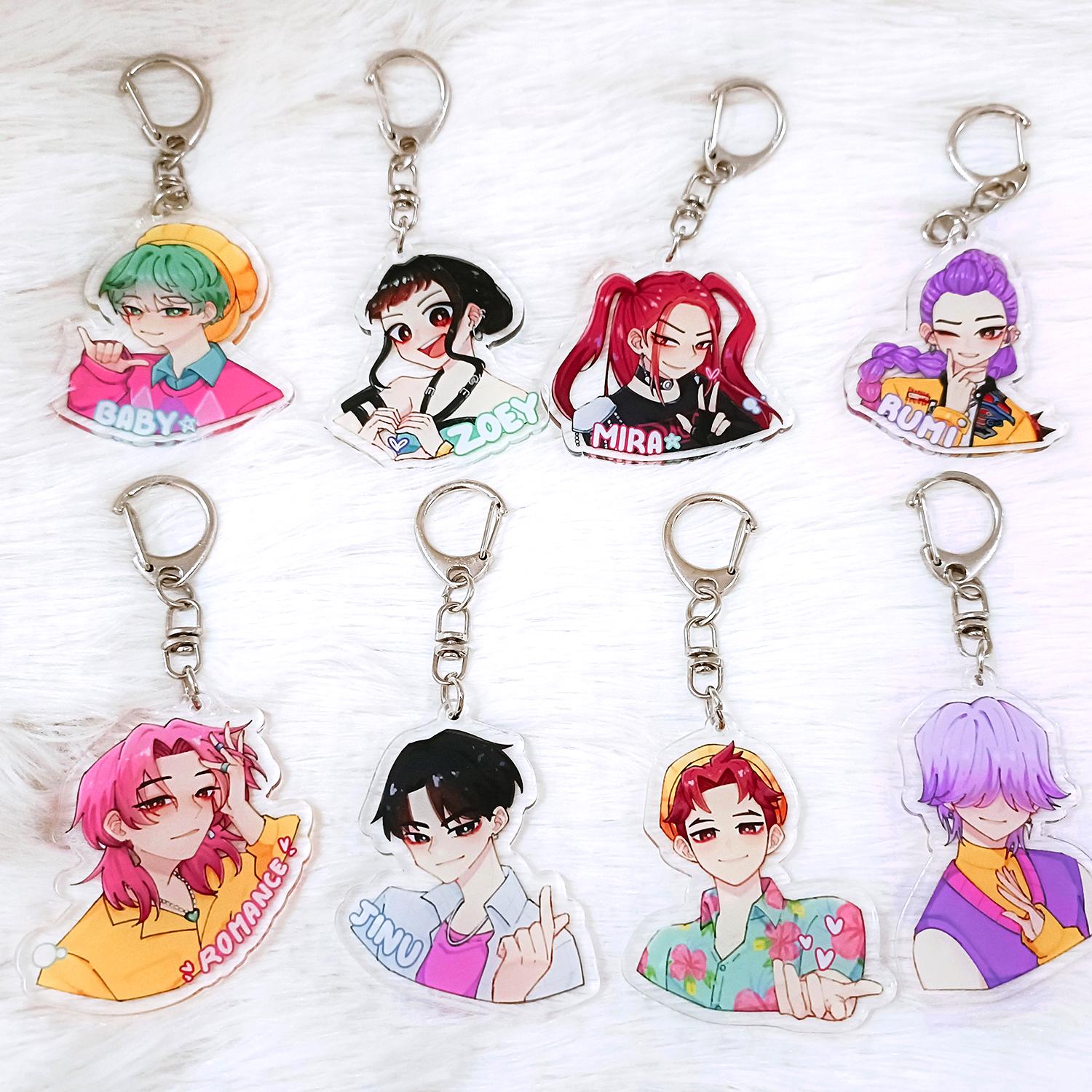 Kpop Demon Hunters Keychain | Bag Charm | Mira Rumi Zoey Jinu