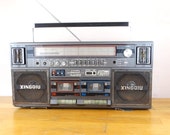 XINGQIU Boombox, Vintage Boombox, Transistor Radio, Boom Box, Radio Tuner, Portable Radio, Cassette Player, Ghettoblaster, Tape Recorder,