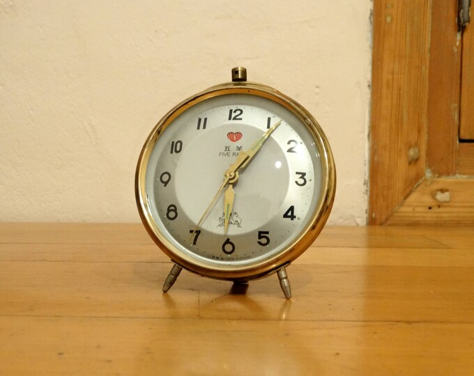 Five Rams Clock, Retro Clock, Antique Alarm Clock, Desk Clock, Old ...