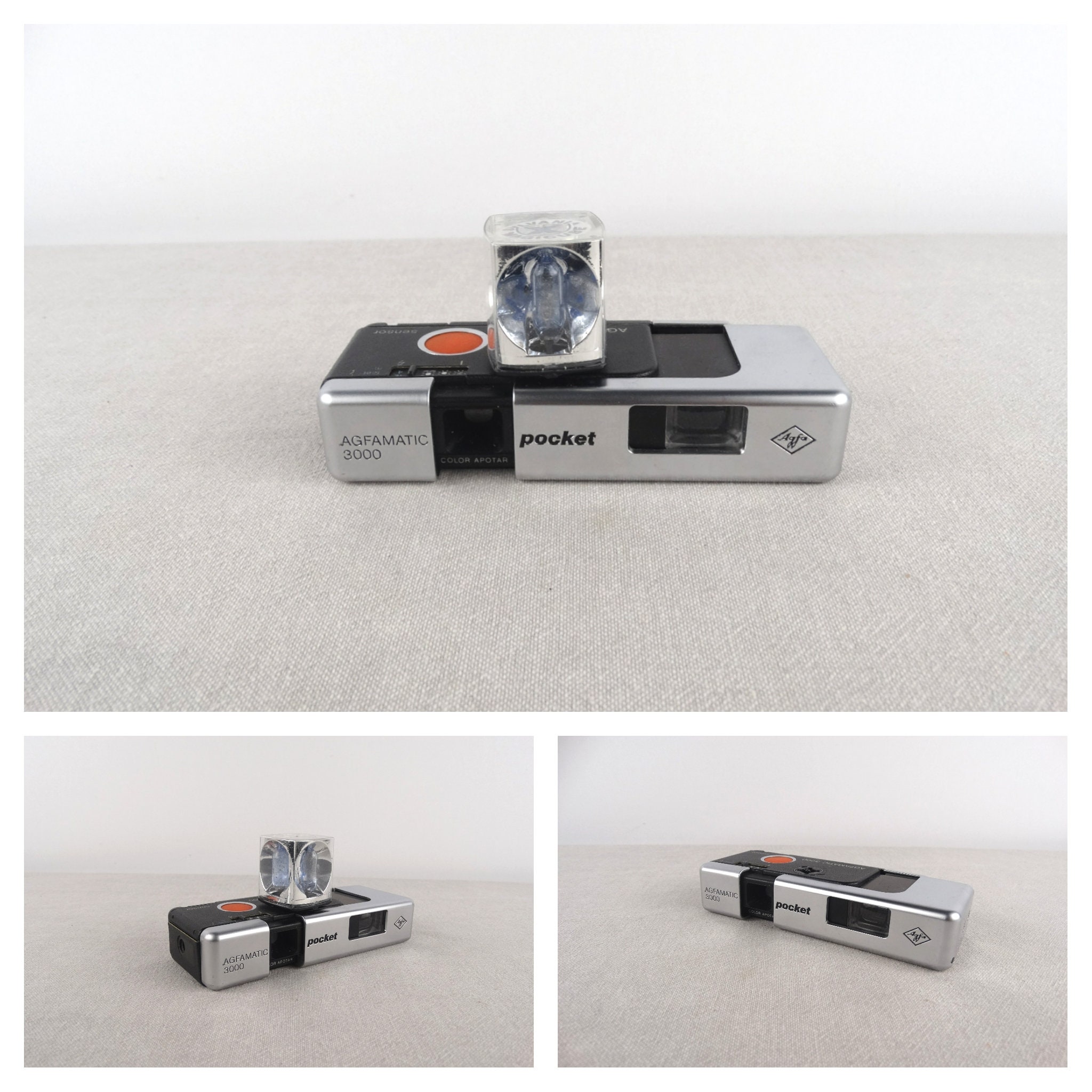 Vintage Agfamatic Pocket Cameras, Retro Camera Set, Old Film