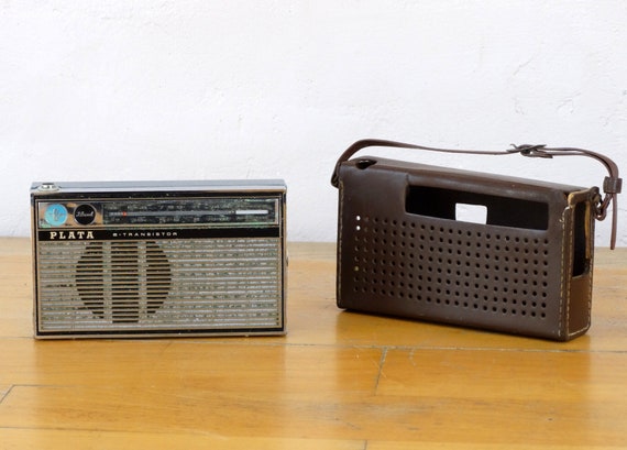 capa visitante acceso Plata Radio Radiofónico Antiguo Radio Transistor Boombox - Etsy España
