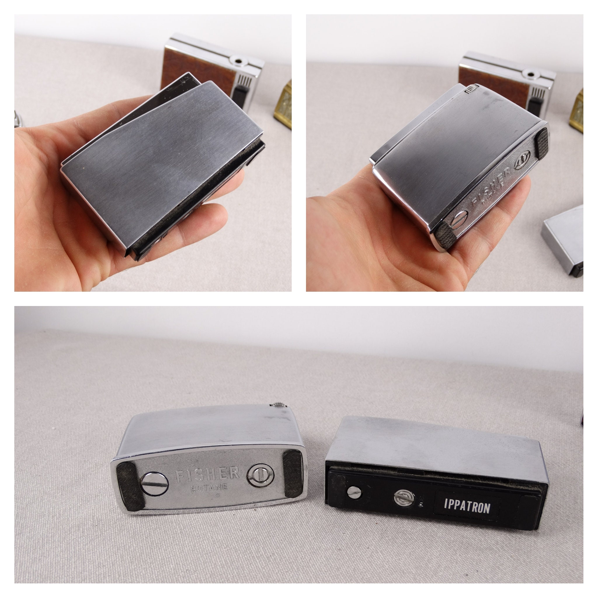 Vintage Table Lighters Parts for Lighters Brass Table Etsy UK