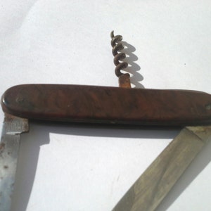 Corkscrew, Solingen Inox knife, Pocket Knife, Camping Knife, Folding Knife, Metal Knife, Collectible Knife, Pen Knife, Survival Knife