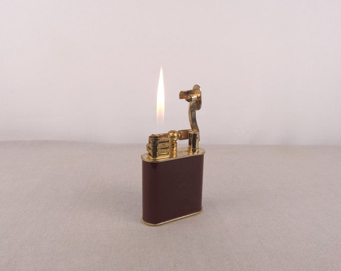 Zenith 5050 Table Lighter, Vintage Brass Lighter, Gas Table Lighter