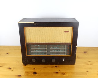 1953, Radio Murphy TA224 para piezas, Radio de tubo antiguo, Radio de transistores, Receptor de radio, Receptor de transmisión, Radioteléfono de madera, Altavoz de radio