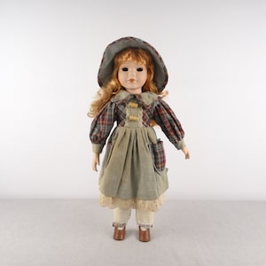 Vintage Marked 16&quot; Porcelain Doll, Haunted Doll, Bisque Doll, Retro Doll, Creepy Doll, Scary Doll, Weird Doll, Spirit Doll, Paranormal Doll