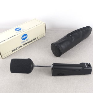 Minolta Directional Zoom Microphone II, Vintage Minolta Microphone, Sound Movie Microphone, Dynamic Microphone, Retro Microphone, Microphone